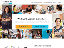 Tablet Screenshot of connectedwomen.org